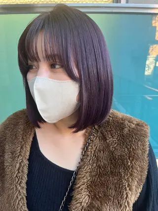 セミロング カラー パーマ ヘアアレンジ メンズ キッズ ネイル マツエク・マツパ アイブロウ times salon名駅所属・久木原 ゆりのヘアスタイル