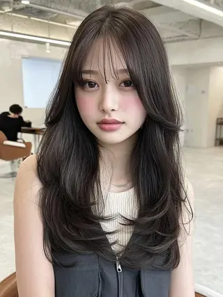 セミロング 🎀透明感カラー/ yuka🎀のヘアスタイル