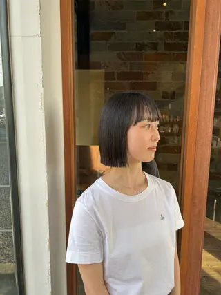 ミディアム パーマ 村松 麻菜のヘアスタイル