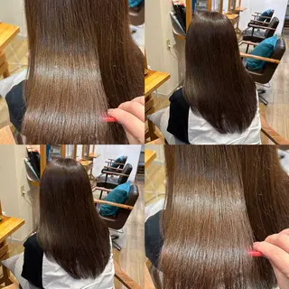 ロング カラー RINNO🌷透明感 カラー/縮毛矯正のヘアスタイル