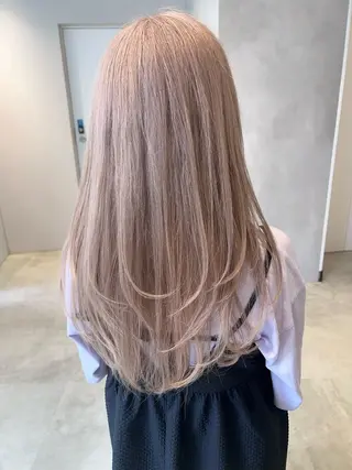 ロング 渋谷ハイトーン/ デザインカラー阿部のヘアスタイル