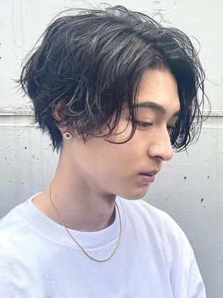 パーマ メンズ fifth天神 パーマ特化/石橋航海のヘアスタイル