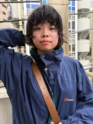 ショート パーマ パーマ/ラフパーマ /ボブパーマ/HYOのヘアスタイル