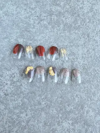 ネイル 🤎Two ERI🤎のネイルデザイン