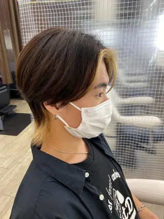 カラー メンズ 市川 博紀 店長のヘアスタイル