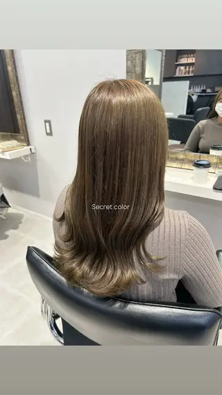 セミロング beleef mel meiのヘアスタイル