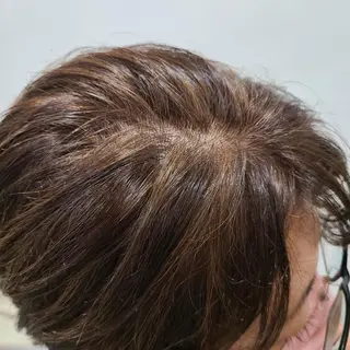 ショート カラー ブリーチ、デザイン  カラー福士直矢のヘアスタイル