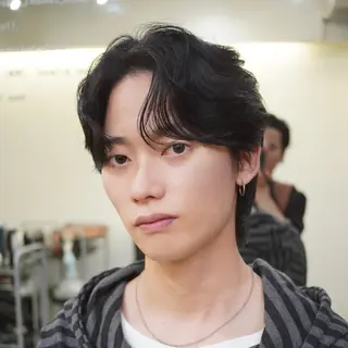 メンズ RIKU⚡️毛流れ ヘア×眉ワックスのヘアスタイル