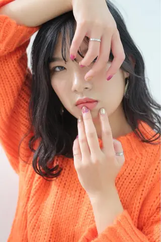 セミロング ネイル マツエク・マツパ 📍鶴橋 muniのネイルデザイン