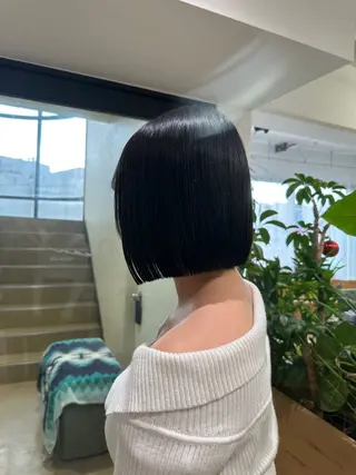 ショート 切りっぱなし/髪質 改善矯正/さやか🫧のヘアスタイル