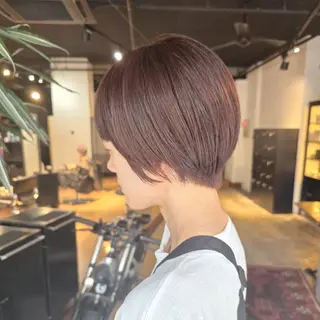 ショート カラー ハヤシ マユ ✂ 府中美容室のヘアスタイル