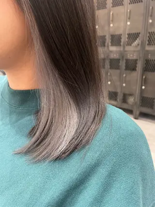ミディアム 韓国カット/透明感 Re.Labo岡本のヘアスタイル