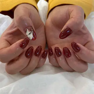 ミディアム 池袋痛ネイル Nok. 渡辺のネイルデザイン