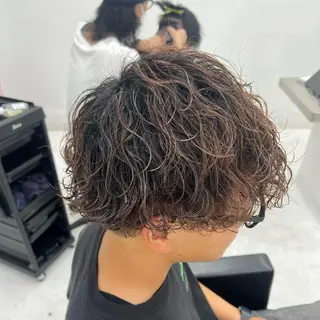 ショート パーマ メンズ 柏メンズカットパーマ NO.1タイチのヘアスタイル