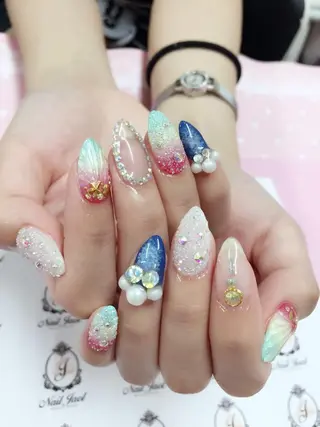 セミロング ネイルJaol 池袋のネイルデザイン