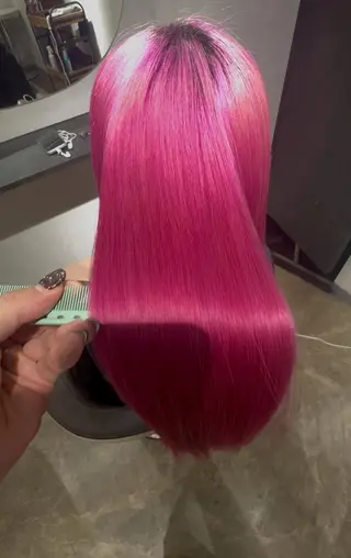 ロング 服部飛鳥 縮毛矯正 髪を綺麗にする人 栄のヘアスタイル