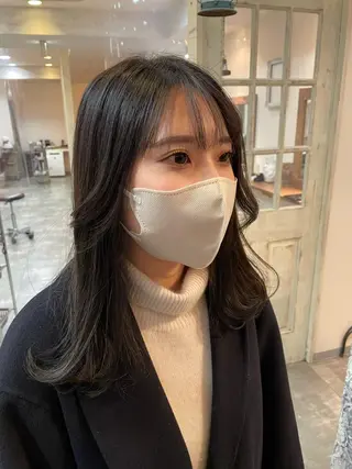 ロング カラー 福田 ジュンキのヘアスタイル