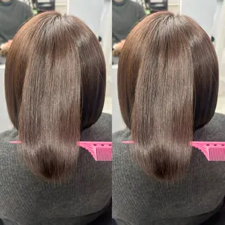 ミディアム カラー ハイトーン🎀 暖色系カラー🎀愛美のヘアスタイル