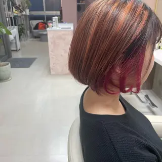 ショート カラー 坂本 沙也加のヘアスタイル