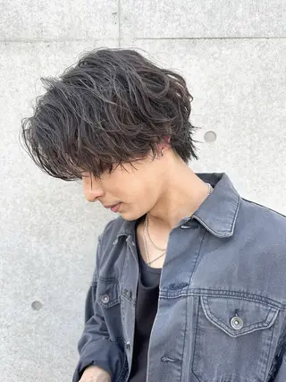 パーマ ヘアアレンジ メンズ ✨【公式】渋谷メンズ サロン BLUCK✨のヘアスタイル