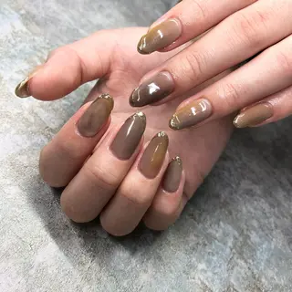 ロング カラー ヘアアレンジ キッズ ネイル マツエク・マツパ 福田 加奈のネイルデザイン