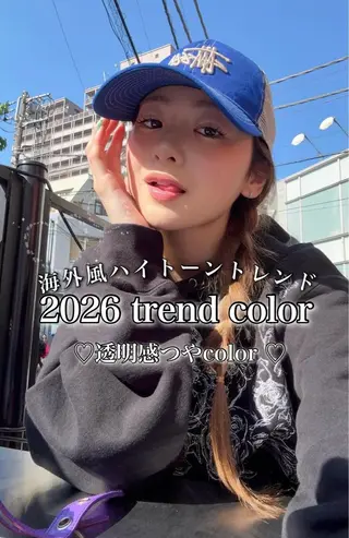 ロング 艶髪ハイトーンカラー 渋谷🎀ririkaのヘアスタイル