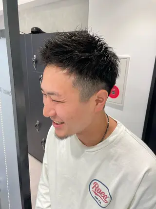 ショート メンズ メンズ特化 パーマ/オザワのヘアスタイル