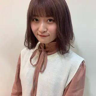ミディアム カラー ヘアアレンジ 馴染ませNo.1🧃 エクステ・アレンジのヘアスタイル