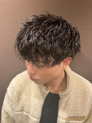 ショート パーマ メンズ SAKI SAKIのヘアスタイル