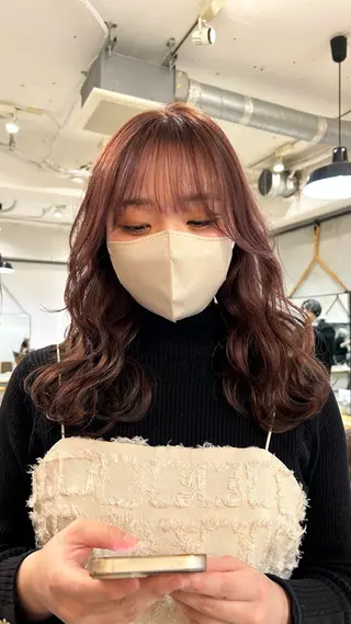 ミディアム じゅわっと暖色カラー 🍊Moemiのヘアスタイル