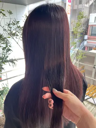 ロング 髪質改善&艶カラー/ ほんだあみ (♡)のヘアスタイル