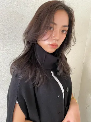 セミロング カラー Pia ツボイ ケイタのヘアスタイル