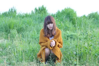 セミロング カラー パーマ TAI透明カラー 柔らかい縮毛矯正のヘアスタイル