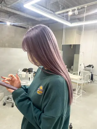 ロング カラー 前橋 姫奈のヘアスタイル