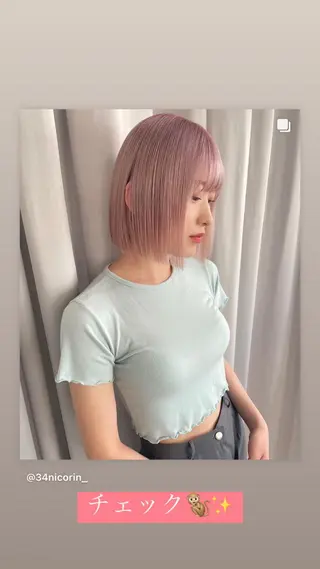 ショート カラー 💜ハイトーン💛 マジカルかいちゃんのヘアスタイル