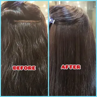 パーマ ロング 饒平名 知也のヘアスタイル