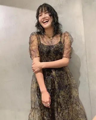 ミディアム カラー パーマ 優作 〜圧倒的信頼〜のヘアスタイル