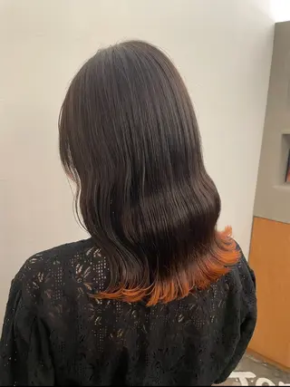 セミロング 🧋ミルクティーカラ ー🧋特化小林拓登のヘアスタイル