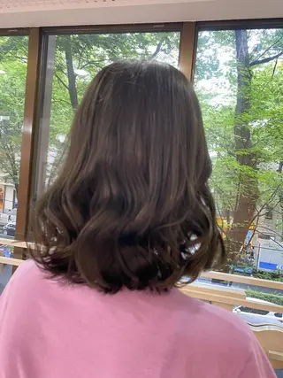 ミディアム カラー ヘアアレンジ 透明感カラー 古山 結季🌙🖤のヘアスタイル