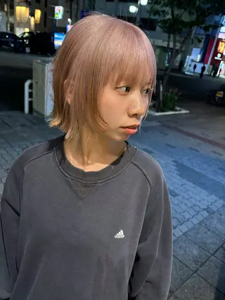 ショート ヒラカホ/ ブリーチ/似合わせのヘアスタイル