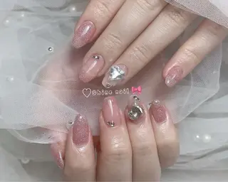 ネイル shine 🎀 長さだし&デザインのネイルデザイン