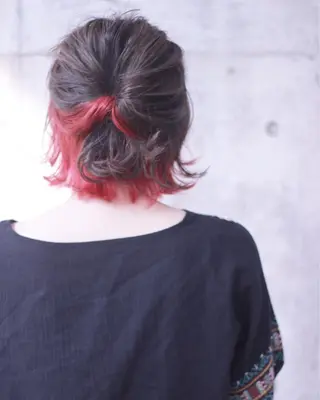 ミディアム カラー ヘアアレンジ 及川 光のヘアスタイル