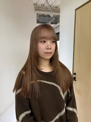 ロング 田中 樹奈のヘアスタイル
