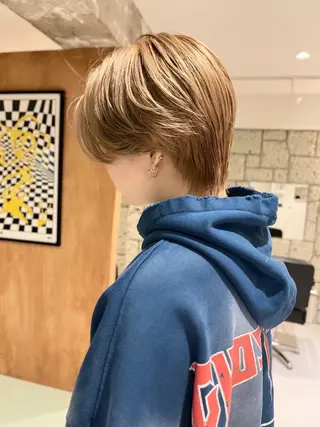 メンズ 毛流れセンターパート Sakiのヘアスタイル