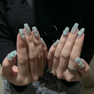 ネイル パラあり！フィルイン 美フォルムのネイルデザイン