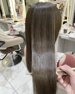 ロング カラー ＡＳＨ大宮/ブリーチ 髪質改善/カラーのヘアスタイル