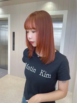 カラー 🤍RIRIKA /暖色カラー🧡のヘアスタイル