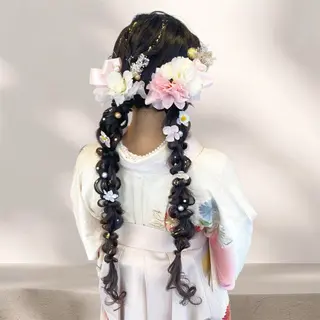 ヘアアレンジ あやかショート 白髪ぼかしのヘアスタイル