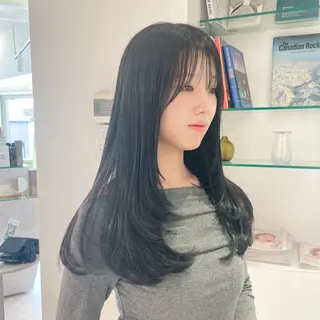 ロング 似合わせヘア🤍 面田法子のヘアスタイル