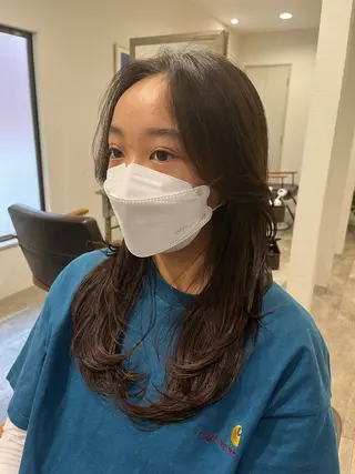 ロング 縮毛矯正　入澤 裕也のヘアスタイル
